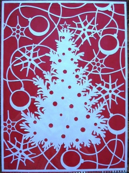 Ажурное вырезание новый год