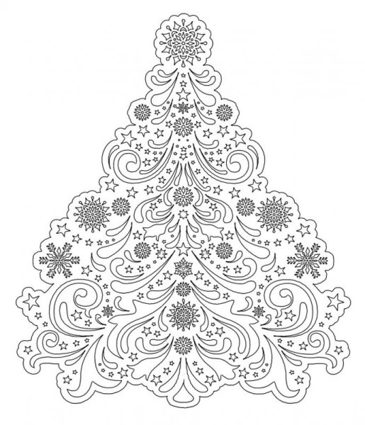 Вытынанки елка