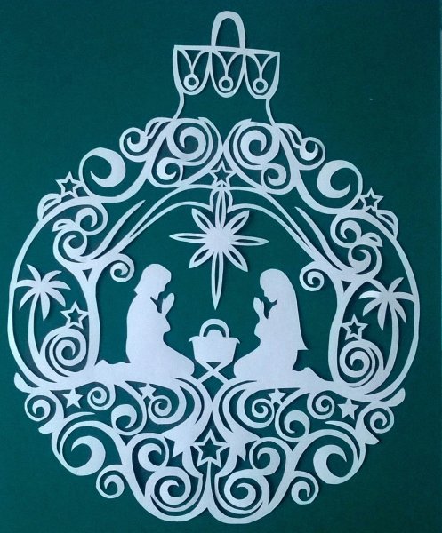 Вырезанки на Рождество