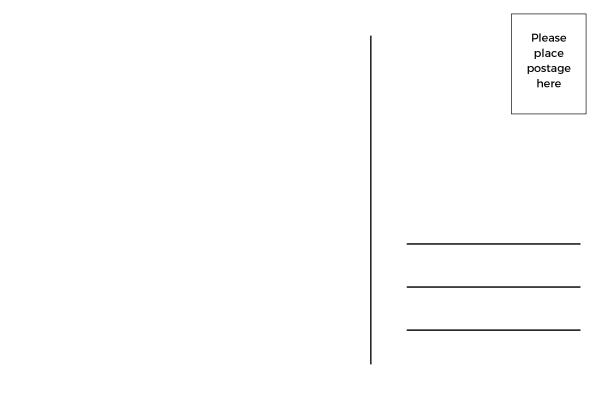 Обратная сторона открытки ручной работы