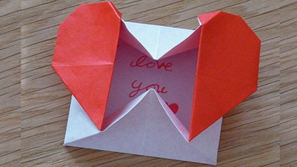 Оригами сердечко