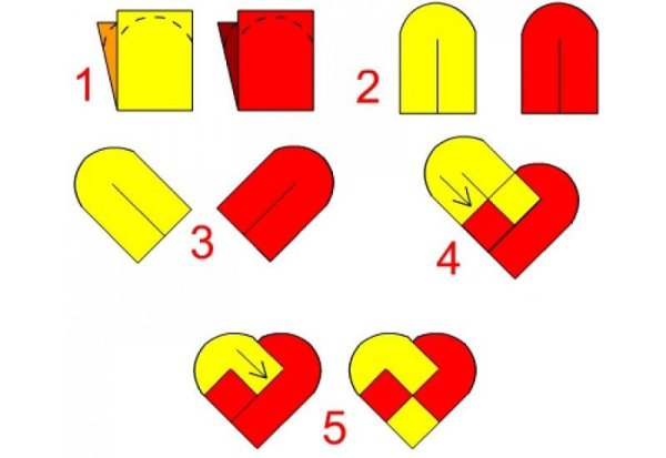 Валентинки своими руками из бумаги для детей