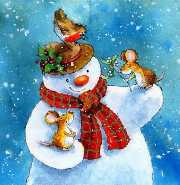 Новогодний Снеговик