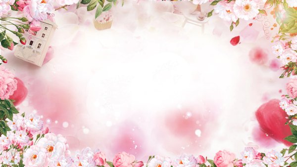 Рамка нежные цветы