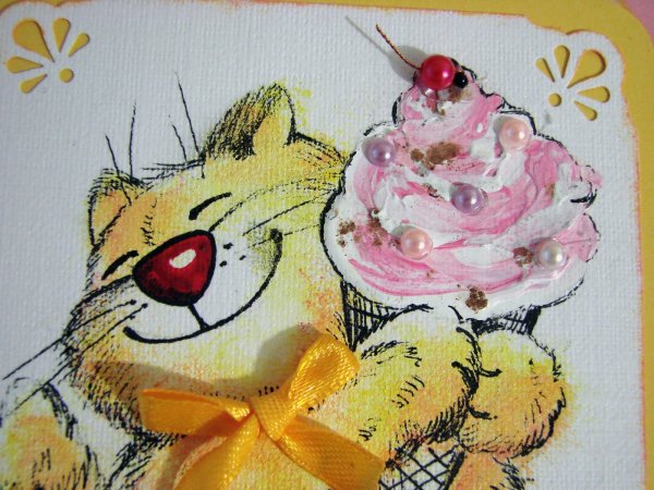 Открытка вкусный рисовать