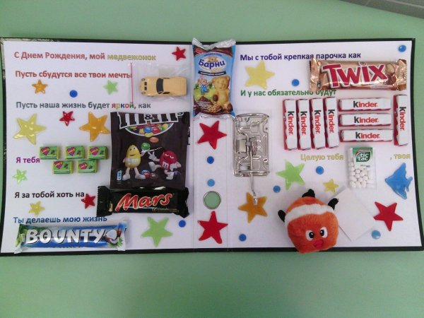 Сладкая открытка