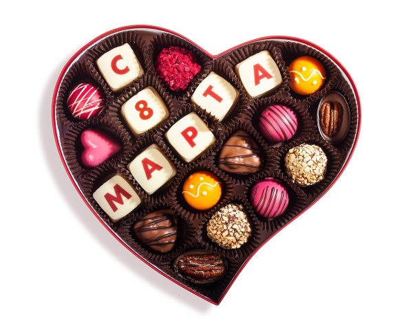 Конфеты на 8 марта