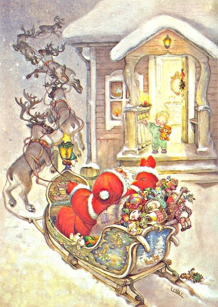 Художник-иллюстратор Lisi Martin Рождество