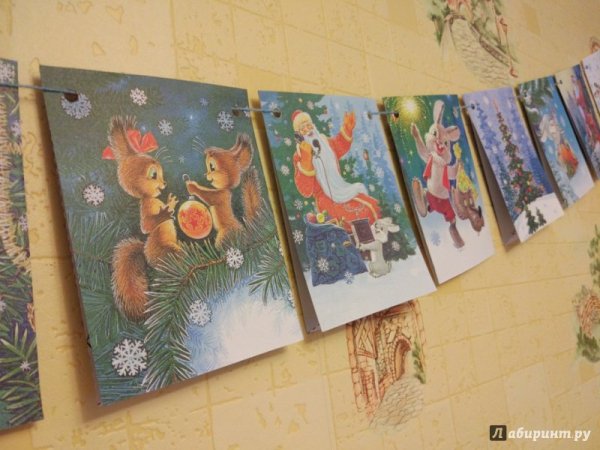 Новогодний декупаж флажков