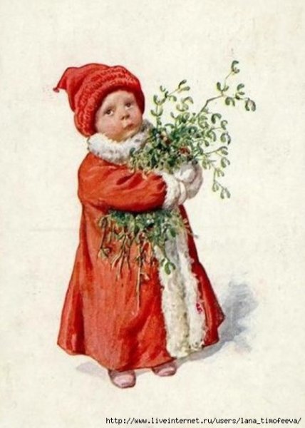 Дореволюционные новогодние открытки