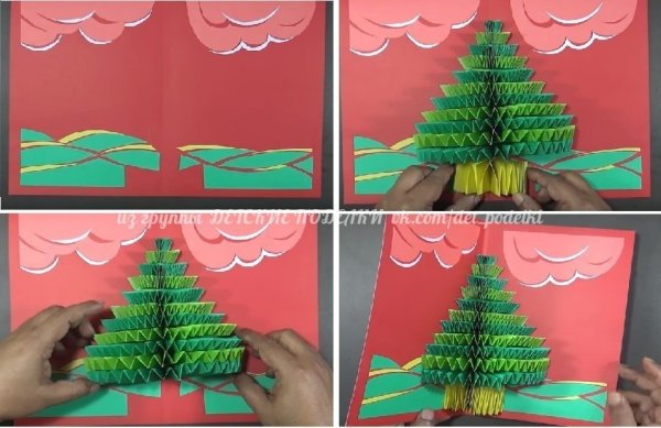 Елка из гармошки