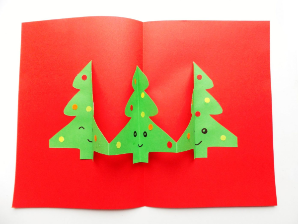 Новогодняя открытка поделка