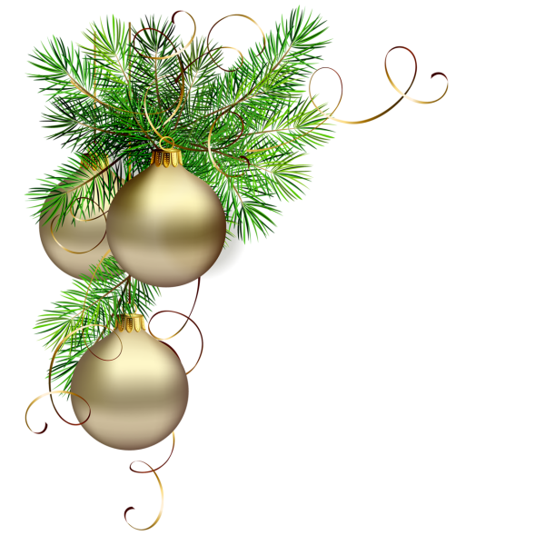 Зимний орнамент на прозрачном фоне