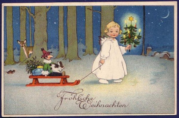 Рождественская открытка в Германии