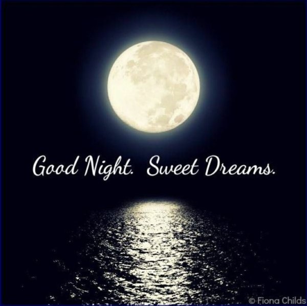 Открытка спокойной ночи на английском