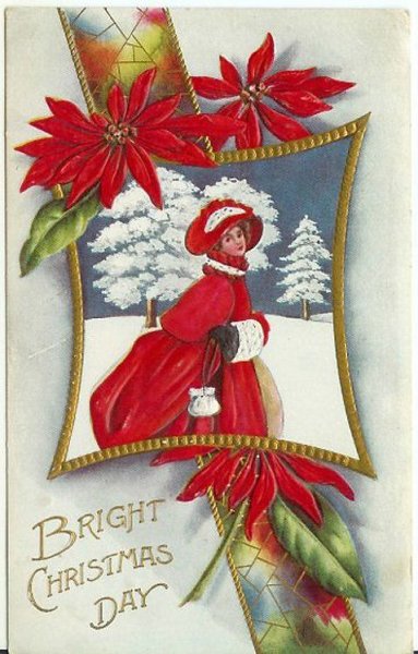 Рождественская открытка 20 века