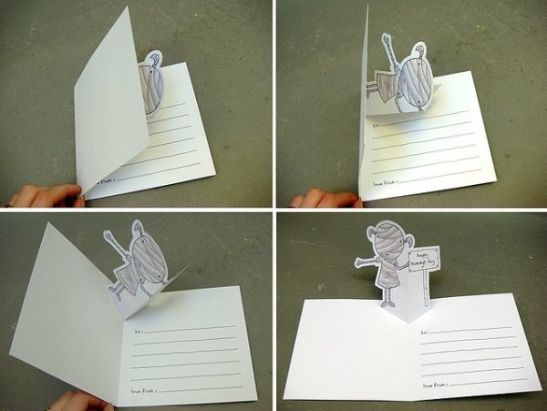 Поп ап открытка для мужчины