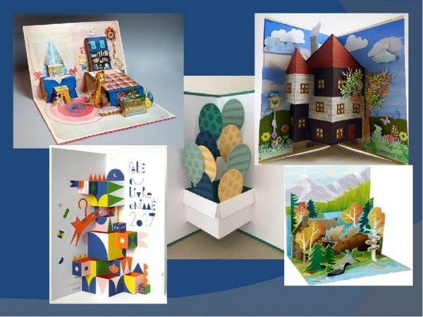 Объемная открытка домик