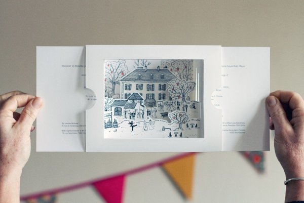 Оригинальная конструкция открытки