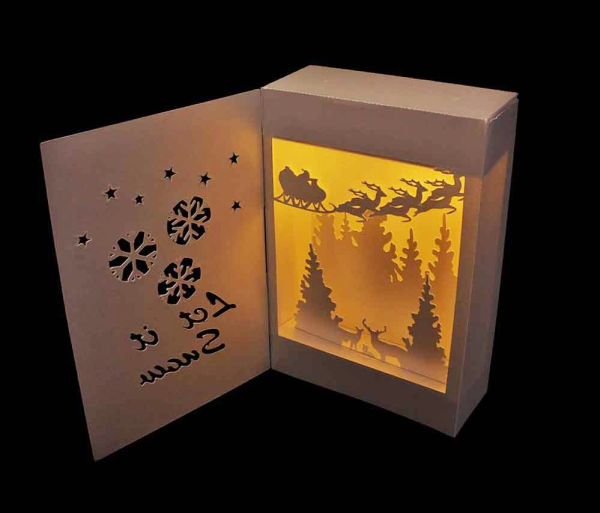 Многослойные открытки из бумаги