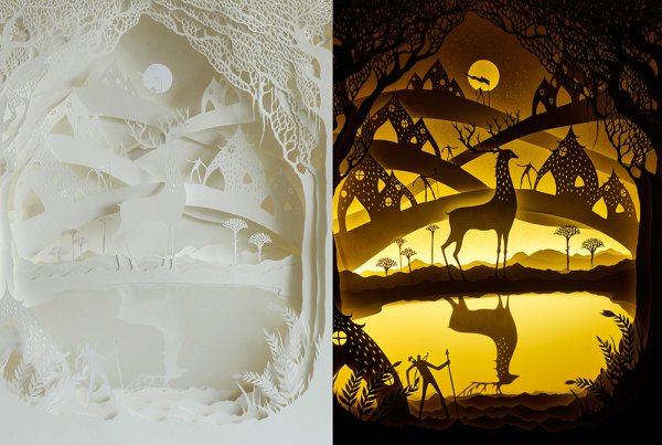 Новогодний бумажный туннель