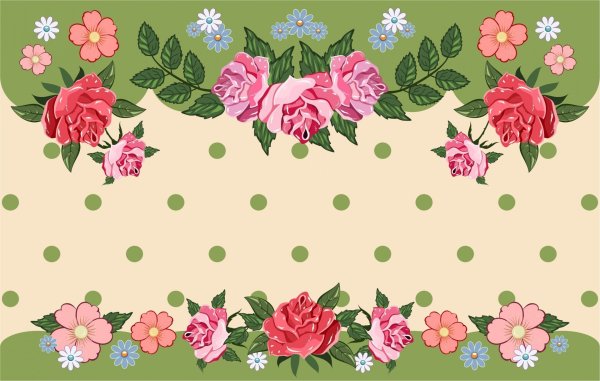 Красивая Цветочная рамка