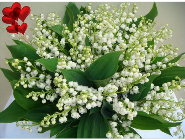 Букет из ландышей