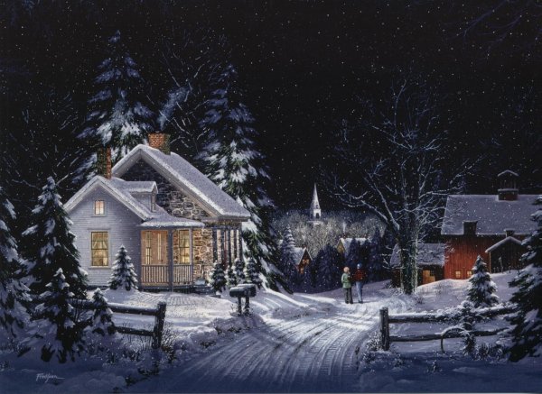 Фред Свон пейзажи зимние