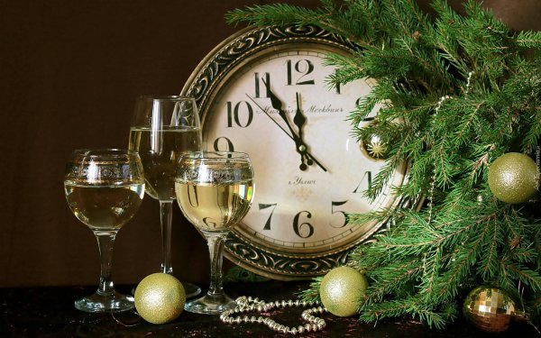 Новый год часы