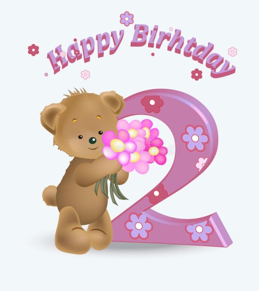 Два годика девочке открытка