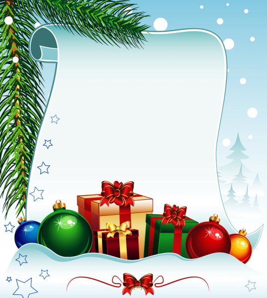 Новогодний фон для текста