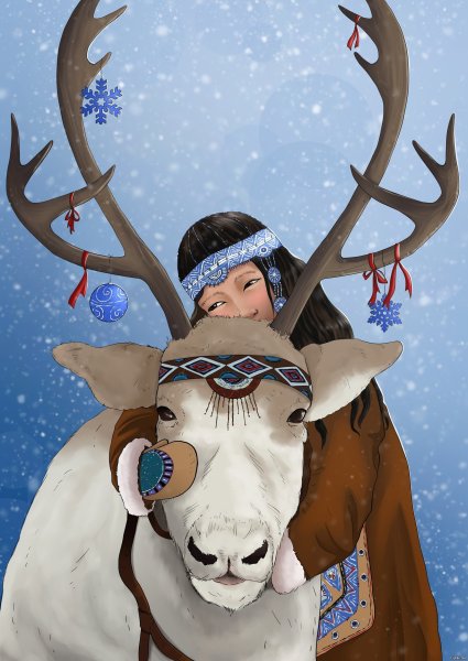 Якутские открытки новый год