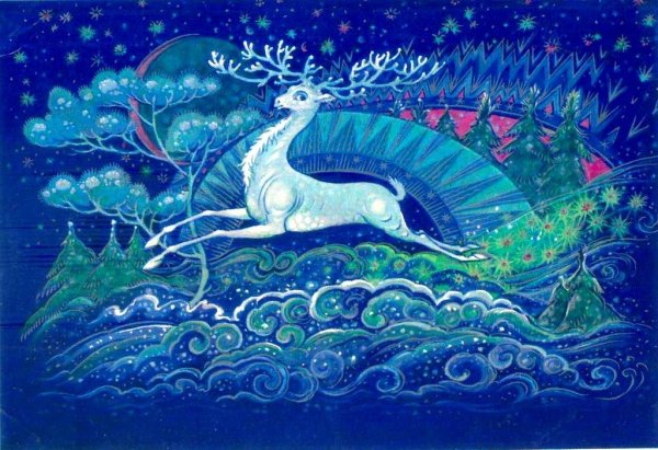 Открытка в этническом стиле