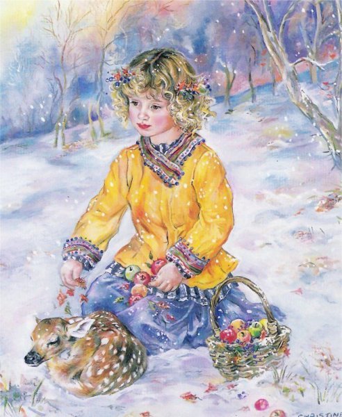 Сальникова Елена художник зима