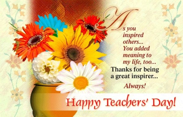 Поздравление с днем учителя на английском