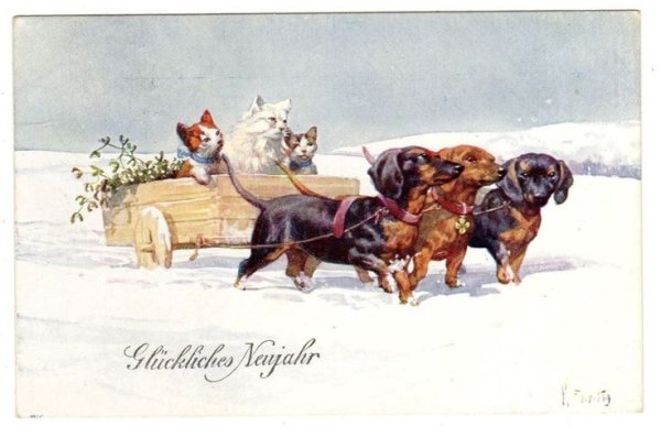 Такса Рождество