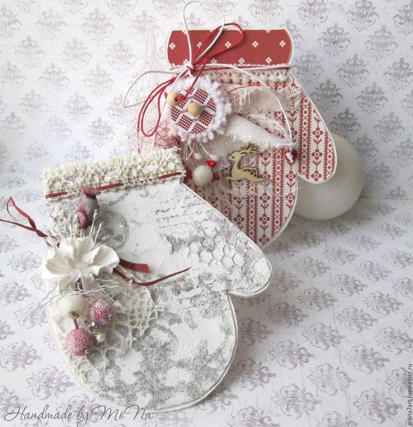 Новогодние варежки для подарков