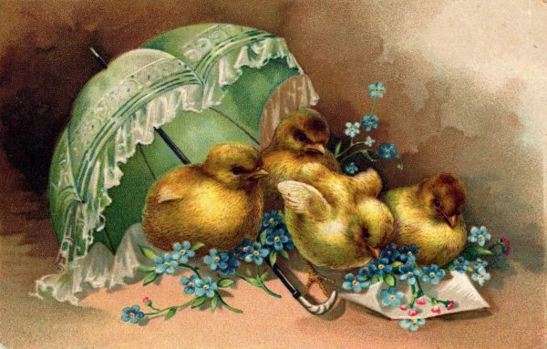 Винтажная Пасхальная открытка