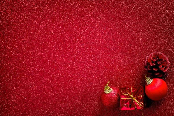 Красный фон новый год