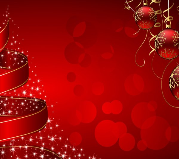 Новогодний красный