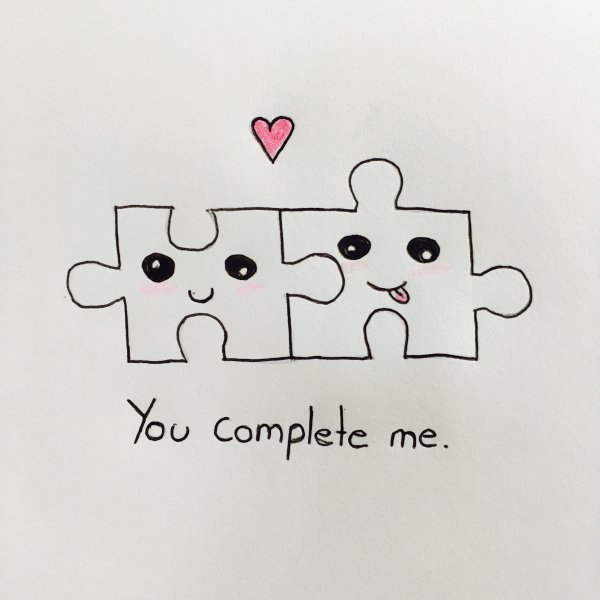 Рисунок пазла для срисовки