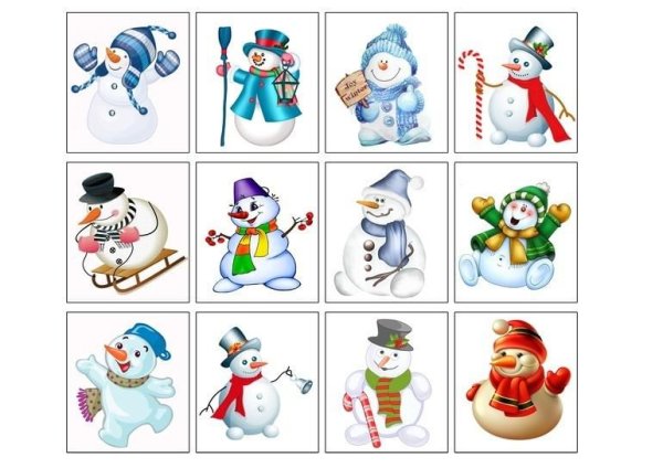 Новогодние карточки для детей