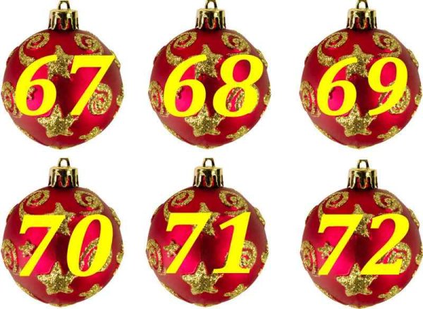 Номерки для лотереи новогодние