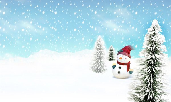 Новогодний макет на кружку