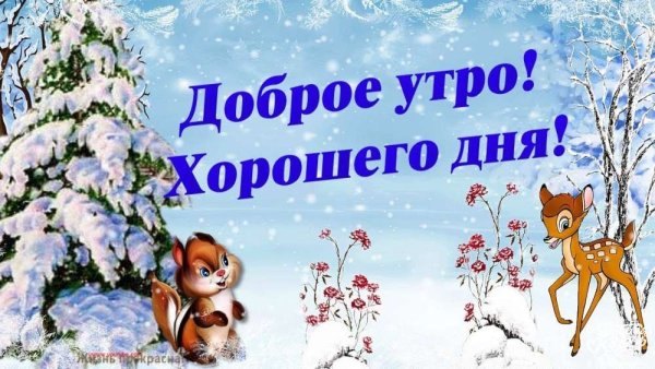 Пожелания с добрым зимним утром