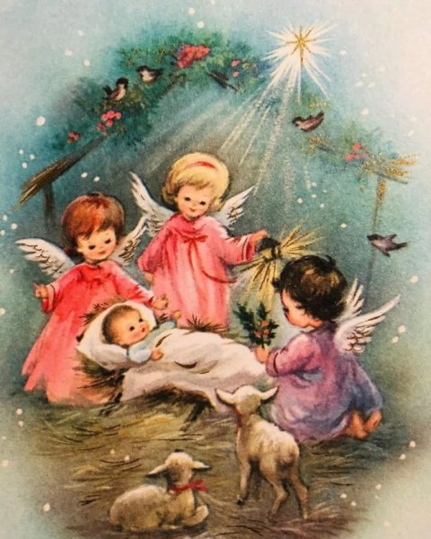 Французские Рождественские открытки