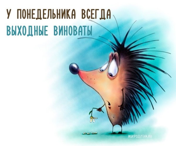 Открытки с понедельником прикольные