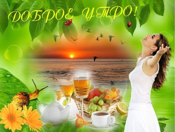 Открытки с добрым утром летние