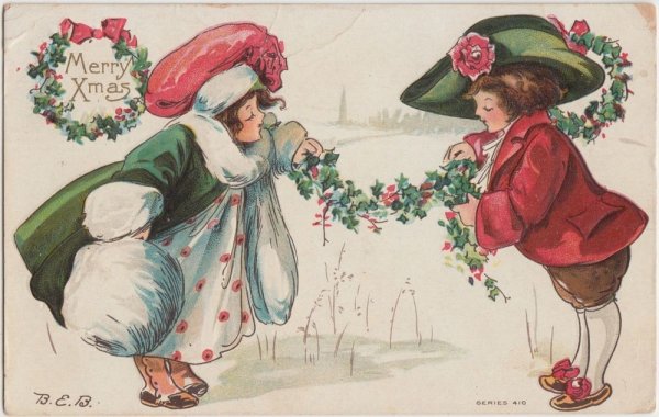 Новый год открытки Винтаж