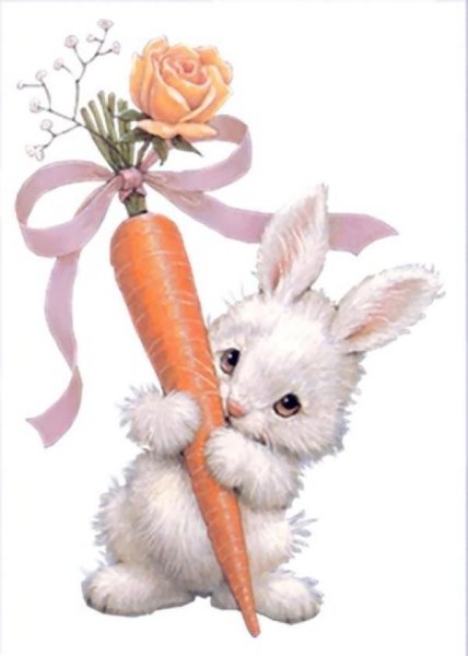 Животные с букетом цветов